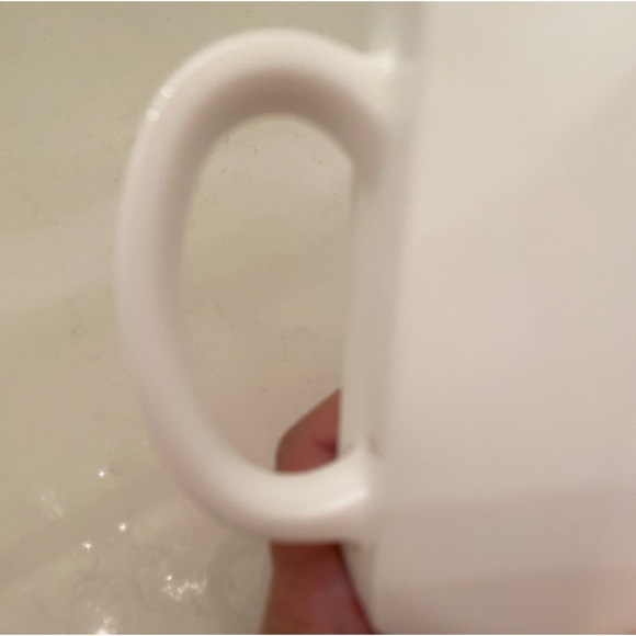 EUC VTG ARCOPAL NOVOCTIME OCTAGONAL PLAIN WHITE GLASS MUG - Picture 5 of 8